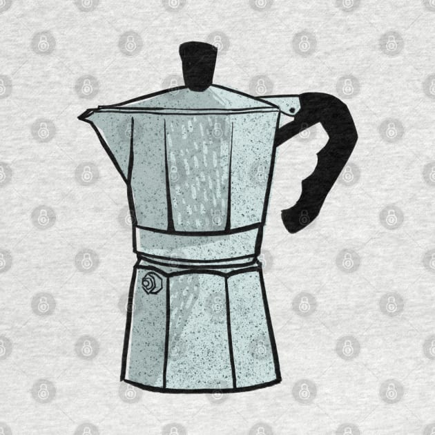 Moka Pot Art Print | Essential Decor for Cafeterias and Coffee Enthusiasts by Sgrel-art